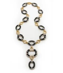 David Webb Necklaces*Streamline Open Oval Link Necklace