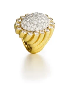 David Webb Rings*Sunburst Ring