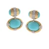 David Webb Earrings*Sunshine Earrings, Turquoise