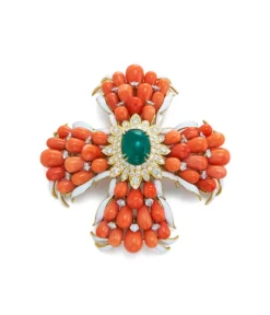David Webb Brooches*The Elizabeth Taylor Maltese Cross Brooch