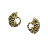 David Webb Earrings*Tiger Earrings