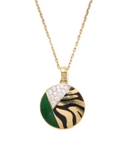 David Webb Necklaces*Tiger Stripe Pendant Necklace