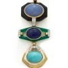 David Webb Pendants*Totem Pendant, Black Onyx, Lapis Lazuli, Turquoise