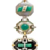 David Webb Pendants*Totem Pendant, Chrysoprase, Black Onyx, Jade