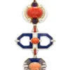 David Webb Pendants*Totem Pendant, Coral, Lapis Lazuli, Chalcedony