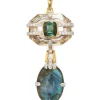 David Webb Pendants*Totem Pendant, Tourmaline, Rock Crystal, Labradorite