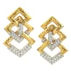 David Webb Earrings*Triple Link Earrings
