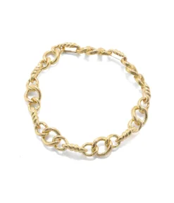 David Webb Necklaces*Triple Round Link Necklace