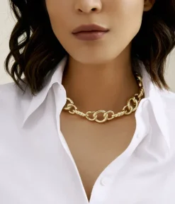 David Webb Necklaces*Triple Round Link Necklace