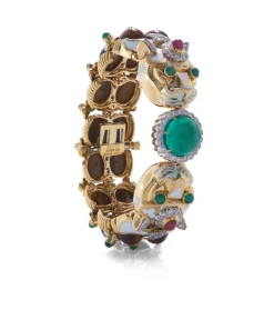 David Webb Bracelets*Twin Leopard Bracelet, Tiger's Eye