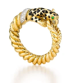David Webb Bracelets*Twisted Leopard Bracelet