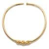 David Webb Necklaces*Twisted Nail Collar, Hammered 18K Gold