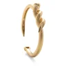 David Webb Bracelets*Twisted Nail Cuff, Hammered 18K Gold