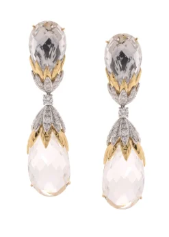 David Webb Earrings*Two Tone Alpine Earrings