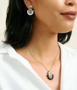 David Webb Earrings*Unity Earrings, White Enamel