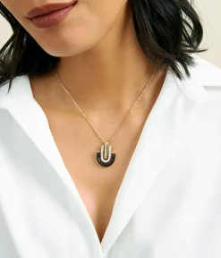 David Webb Necklaces*Unity Necklace, Black Enamel