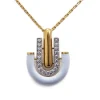David Webb Necklaces*Unity Necklace, White Enamel