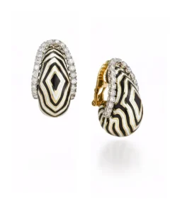 David Webb Earrings*Vreeland Zebra Earrings