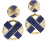 David Webb Earrings*XO Earrings, Lapis Lazuli