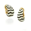David Webb Earrings*Zebra Stripe Earrings