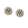 David Webb Earrings*Zebra Stud Earrings